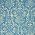 2' X 4' Blue Damask Power Loom Area Rug